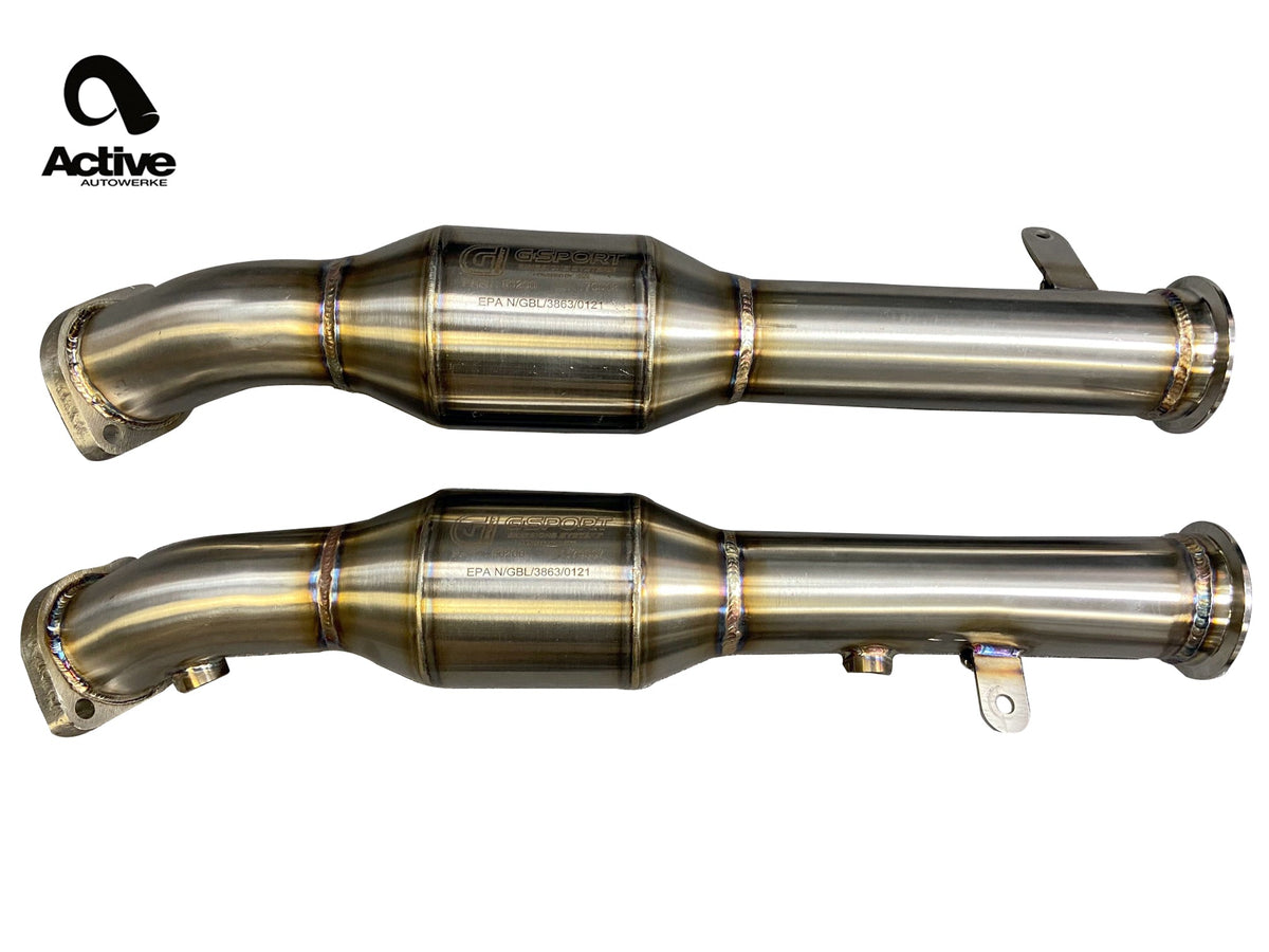 Active Autowerke E9X M3 GESI Ultra High Flow Cats Upgrade for Signature X Pipe Main image