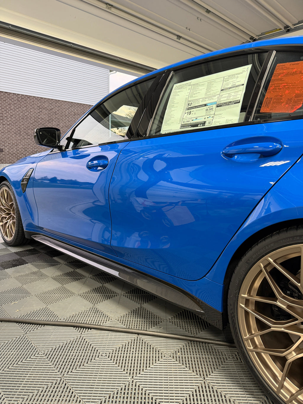 G8X OEM Dry Carbon Fiber Side Skirts