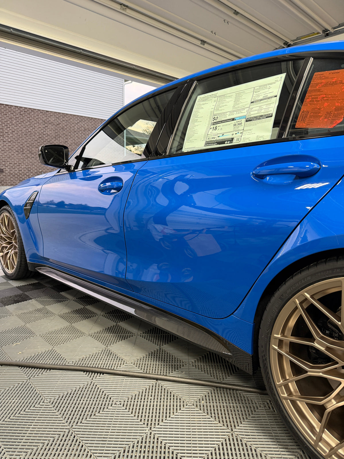 G8X OEM Dry Carbon Fiber Side Skirts