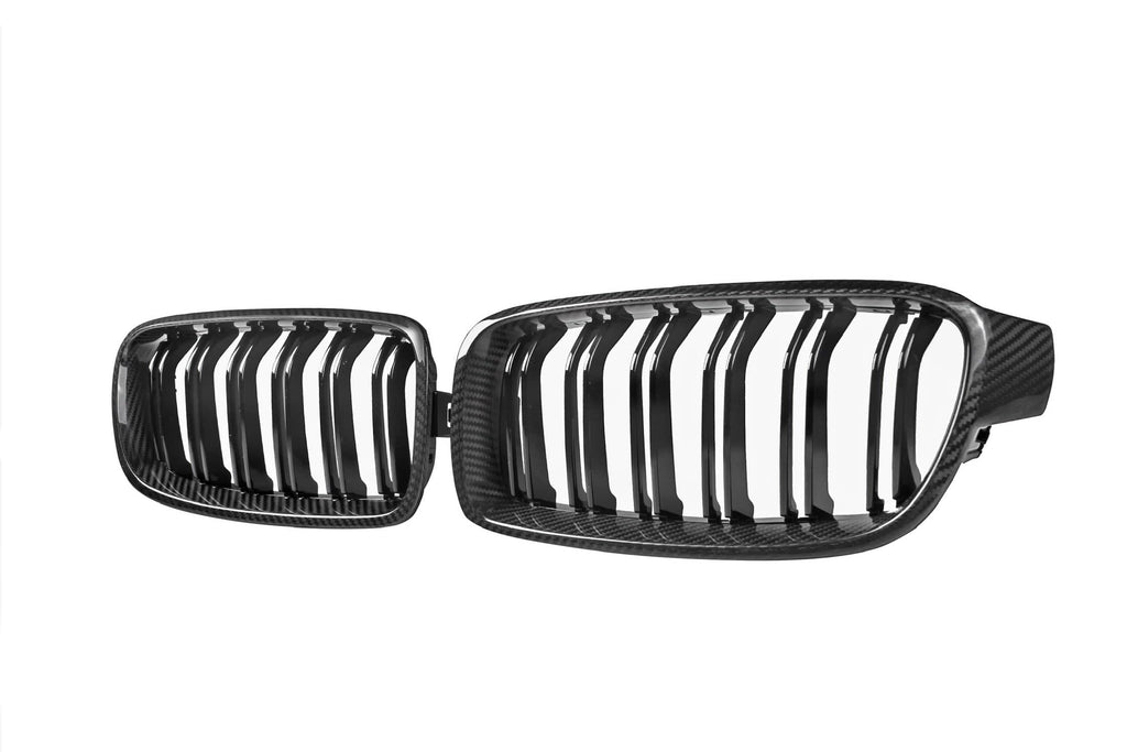 Kies-Motorsports NWCarbon Haus 3 Series F30/F31/F35 Double Slat Dry Carbon Fiber Grill