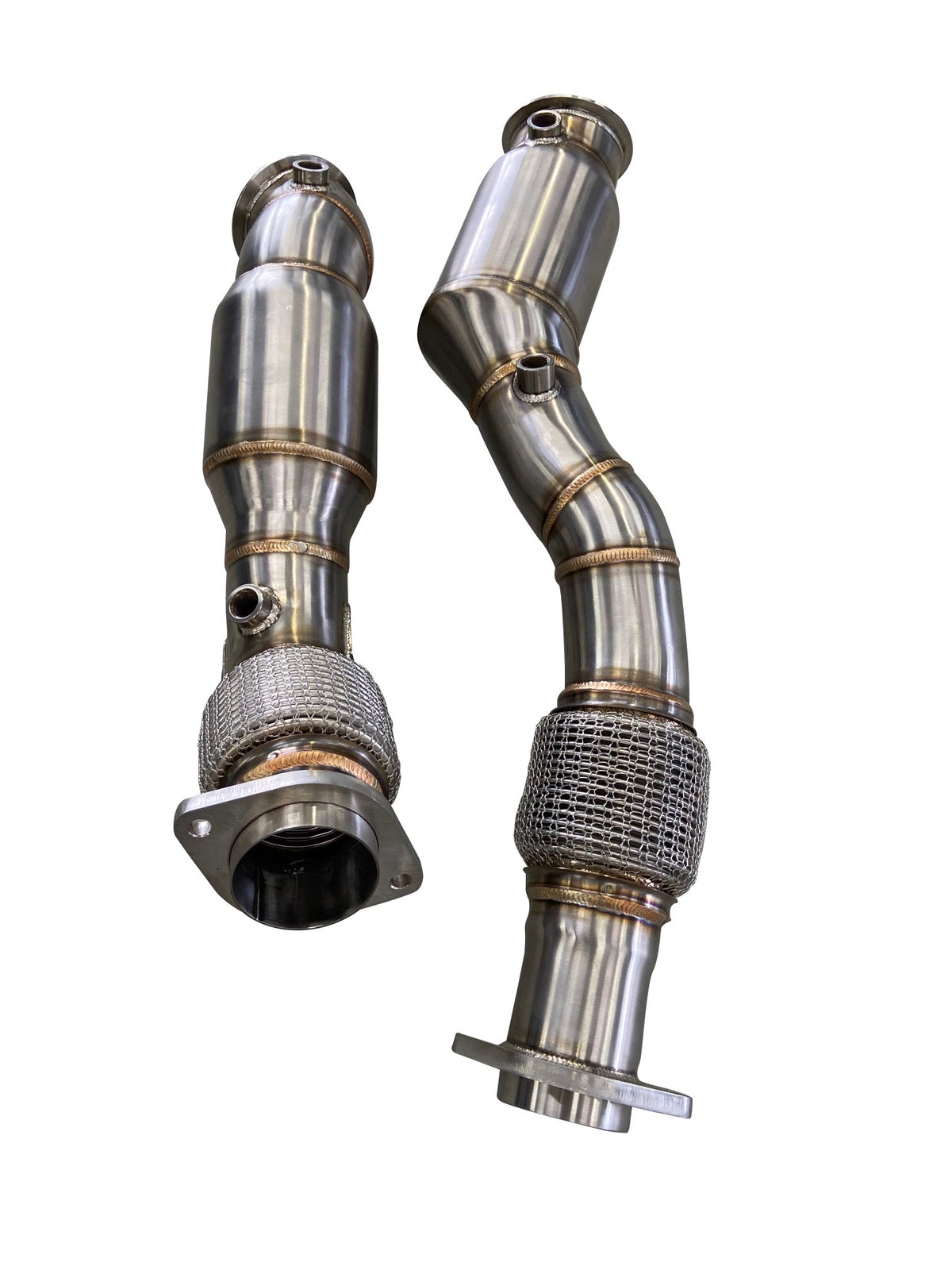 Active Autowerke BMW S58 F97/F98 X3M/X4M Downpipes w Aflow CATs Main image
