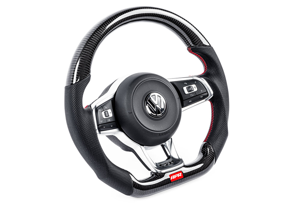 APR Steering Wheel - Carbon Fiber & Perforated Leather
MK7 GTI/GLI Red (For use without Paddles) — MS100205