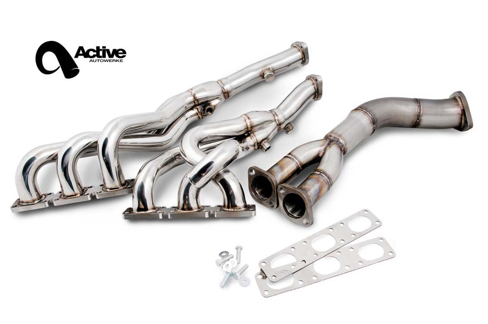 Active Autowerke BMW Header Set w/ Y-Pipe — E36 325/328/M3 92 - ON — 11-006 Main image