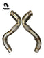 Active Autowerke BMW N63B Downpipes Slip-On w GESI G-Sport Cat — N63B X5 / X6 / M550i / M850i — 11-041B