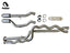 Active Autowerke BMW F8X Equal Length Mid Pipe Kit Gen-2 w AWE connectors — 2014+ M3 / M4 — 11-055A2