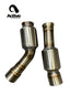 Active Autowerke BMW F8X Equal Length Mid Pipe Kit Gen-2 w AWE resonated connectors — 2014+ M3 / M4 — 11-055AR2; resonated connecting-pipe components