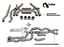 Active Autowerke BMW F87 M2C Exhaust Bundle equal length (rear + EL midpipe) carbon tips — 2019+ M2 Competition — 11-810C; kit and available finish options illustrated