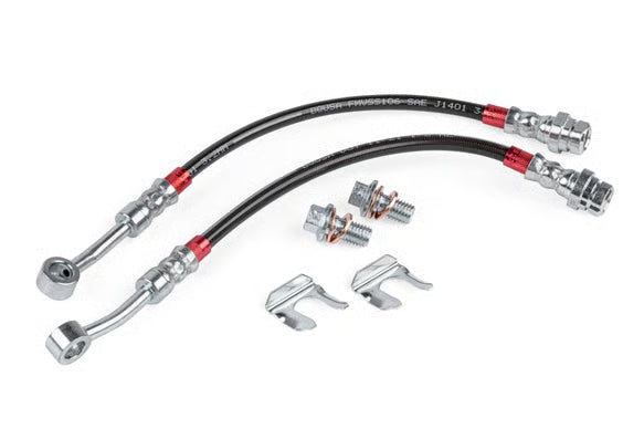 Kies-Motorsports APR APR Braided Stainless Steel Brake Lines (Set of 2) - Rear