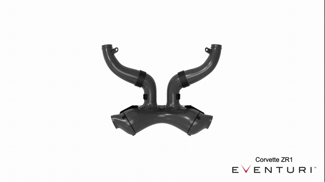 Eventuri Chevrolet Corvette C8 ZR1 Hard-Top Convertible Black Carbon Intake System