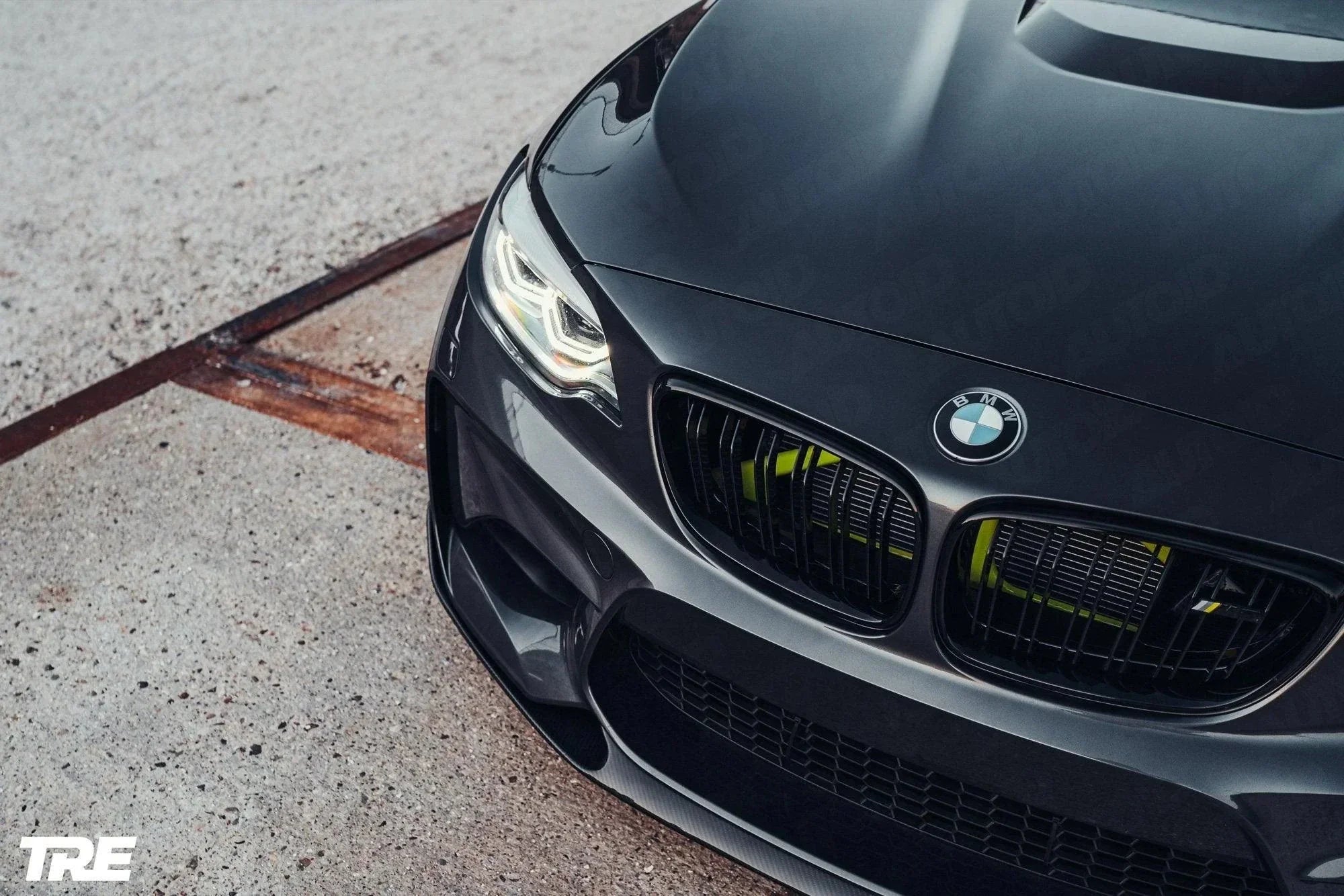 Kies-Motorsports IND Distribution TREVORA BMW F87 M2 OG Pre-Preg Carbon Front Splitter