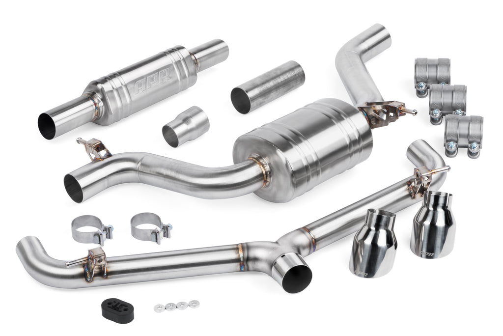APR Catback Exhaust System (w/ Front Muffler) - GTI (MK7.5) — CBK0007