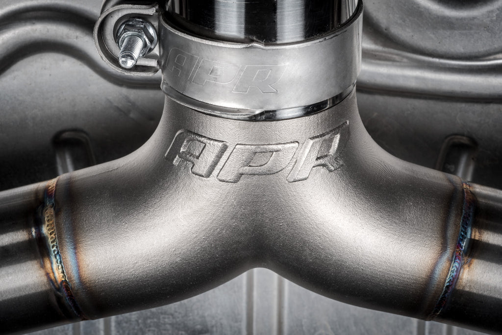 APR Catback Exhaust System (w/ Front Muffler) - GTI (MK7.5) — CBK0007