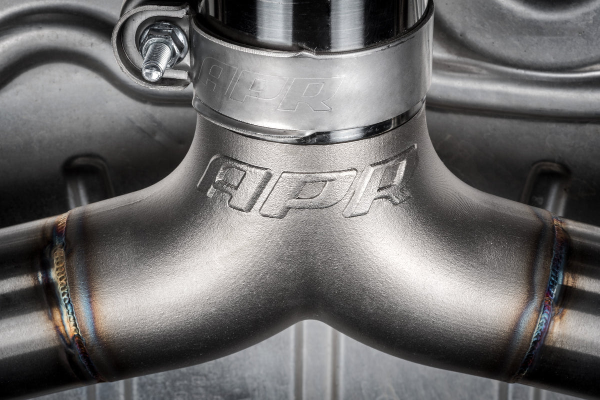 APR Catback Exhaust System (w/ Front Muffler) - GTI (MK7.5) — CBK0007