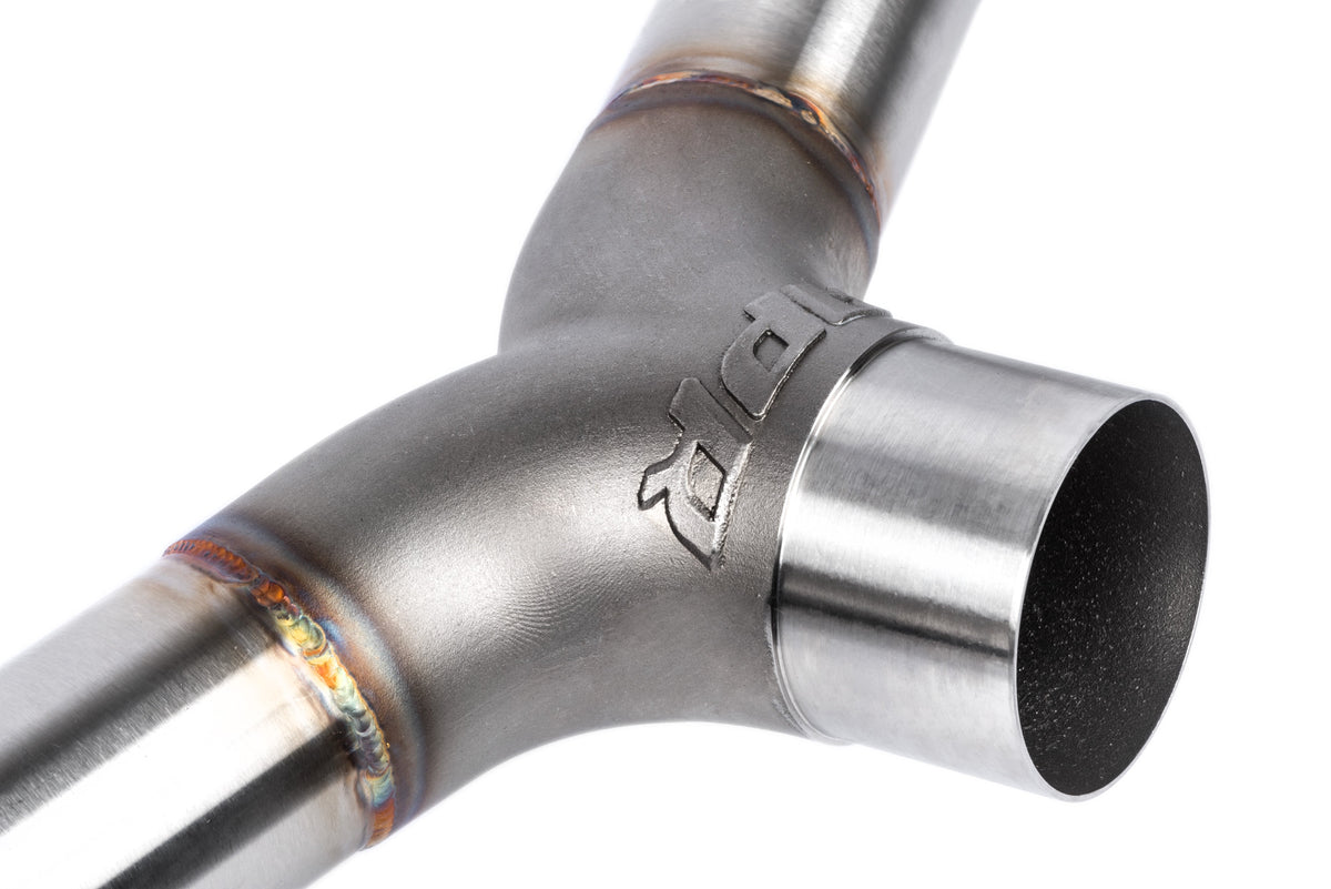 APR Catback Exhaust System (w/ Front Muffler) - GTI (MK7.5) — CBK0007