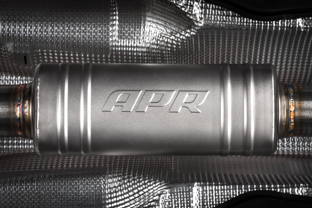 APR Catback Exhaust System (w/ Front Muffler) - GTI (MK7.5) — CBK0007