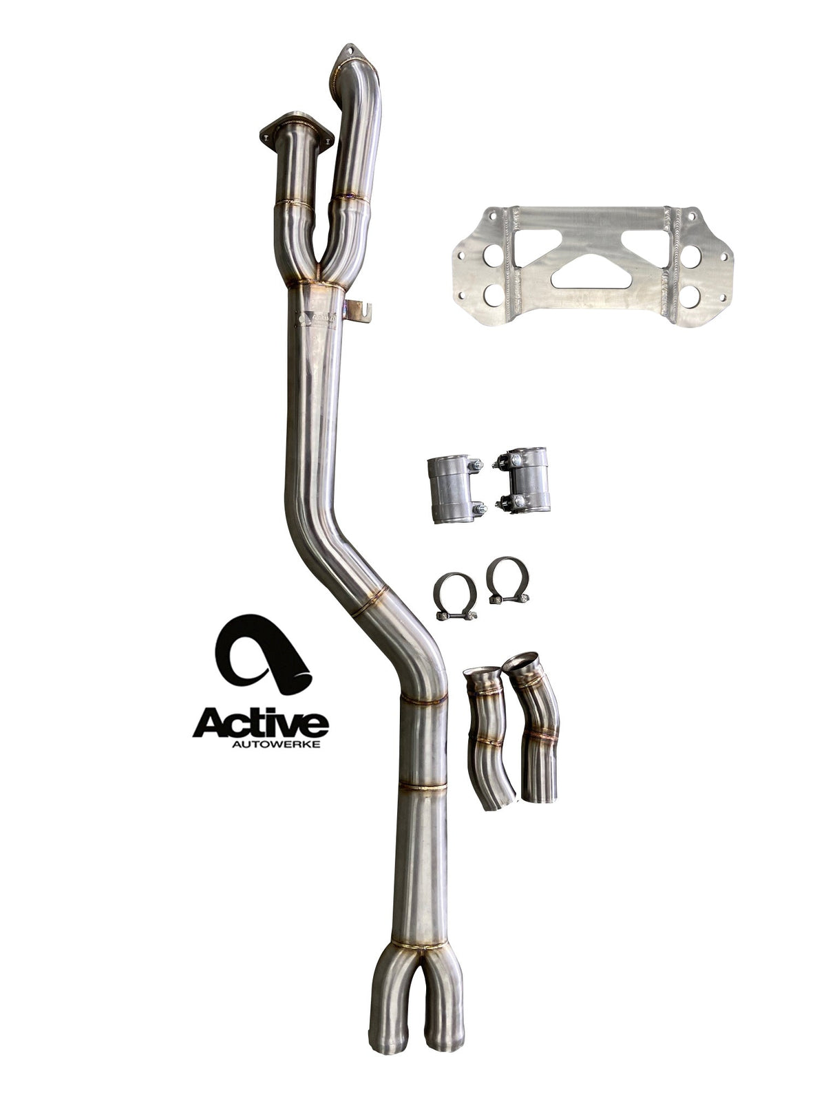 Active Autowerke G87 M2 Signature single mid-pipe with G87-brace Main image