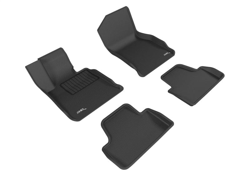 Kies-Motorsports 3D MAXpider 3D MAXpider 14-20 BMW 4 Series Convertible (F33) RWD Kagu 1st & 2nd Row Floormat - Black Main image