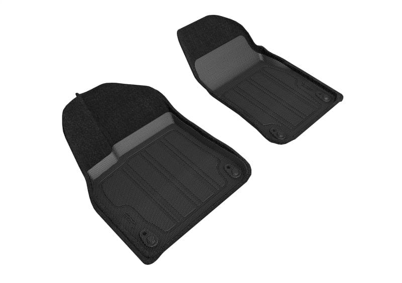 Kies-Motorsports 3D MAXpider 3D MAXpider 19-21 Porsche Cayenne 2021 Cayenne GTS Elegant Hybrid 1st Row Floormat - Black