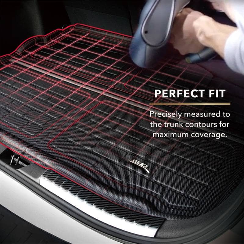 Kies-Motorsports 3D MAXpider 3D MAXpider 20-23 Tesla Model Y 2nd Row Seatback Protector Kagu Cargo Liner - Black