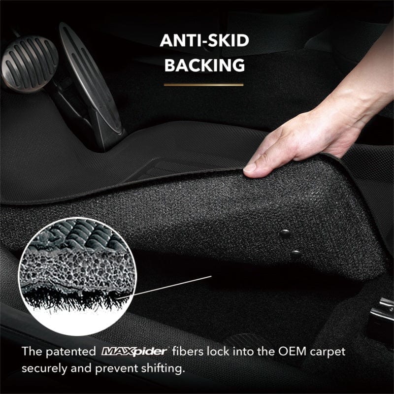 Kies-Motorsports 3D MAXpider 3D MAXpider 2005-2012 Porsche 911 997 Kagu 2nd Row Floormats - Gray