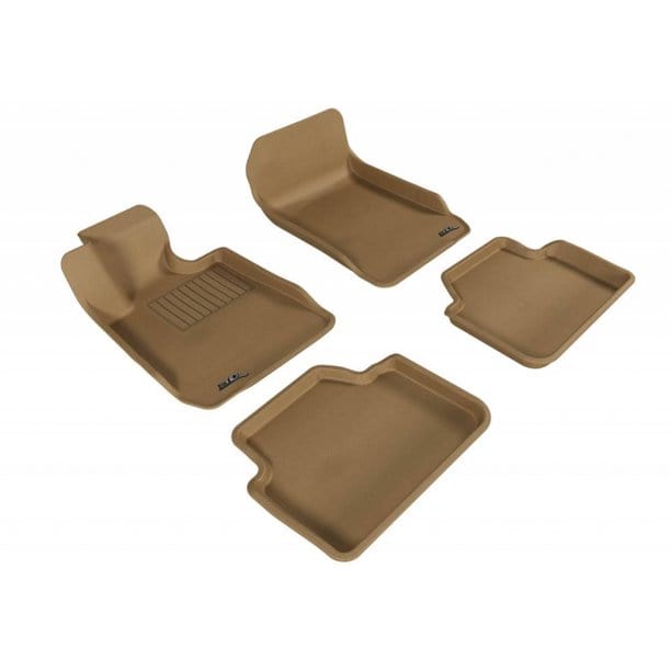 Kies-Motorsports 3D MAXpider 3D MAXpider 2006-2011 BMW 3 Series E90 Kagu 1st & 2nd Row Floormats - Tan