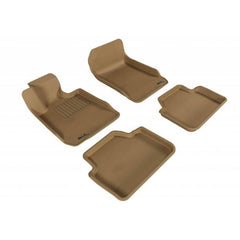 Kies-Motorsports 3D MAXpider 3D MAXpider 2006-2011 BMW 3 Series E90 Kagu 1st & 2nd Row Floormats - Tan