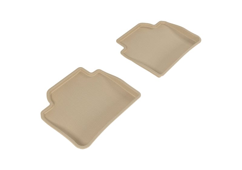 Kies-Motorsports 3D MAXpider 3D MAXpider 2012-2020 BMW 3 Series/4 Series Gran Coupe F30/F36 Kagu 2nd Row Floormats - Tan Main image