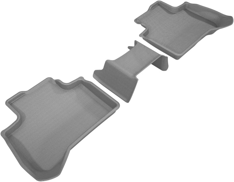 Kies-Motorsports 3D MAXpider 3D MAXpider 2018-2020 BMW X3 (G01)/X4 (G02) Kagu 2nd Row Floormats - Gray Main image