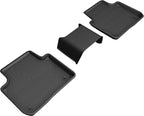Kies-Motorsports 3D MAXpider 3D MAXpider 2019-2019 Porsche Cayenne Kagu 2nd Row Floormats - Black
