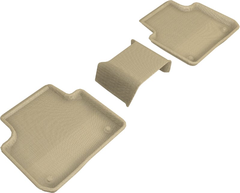 Kies-Motorsports 3D MAXpider 3D MAXpider 2019-2019 Porsche Cayenne Kagu 2nd Row Floormats - Tan