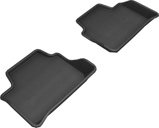 Kies-Motorsports 3D MAXpider 3D MAXpider 2019-2020 BMW 3 Series (G20) Kagu 2nd Row Floormats - Black