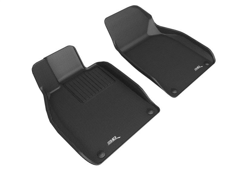 3D MAXpider Custom Fit KAGU Floor Mat (BLACK) Compatible for PORSCHE BOXSTER/CAYMAN/718 2013-2023 - Secondary image