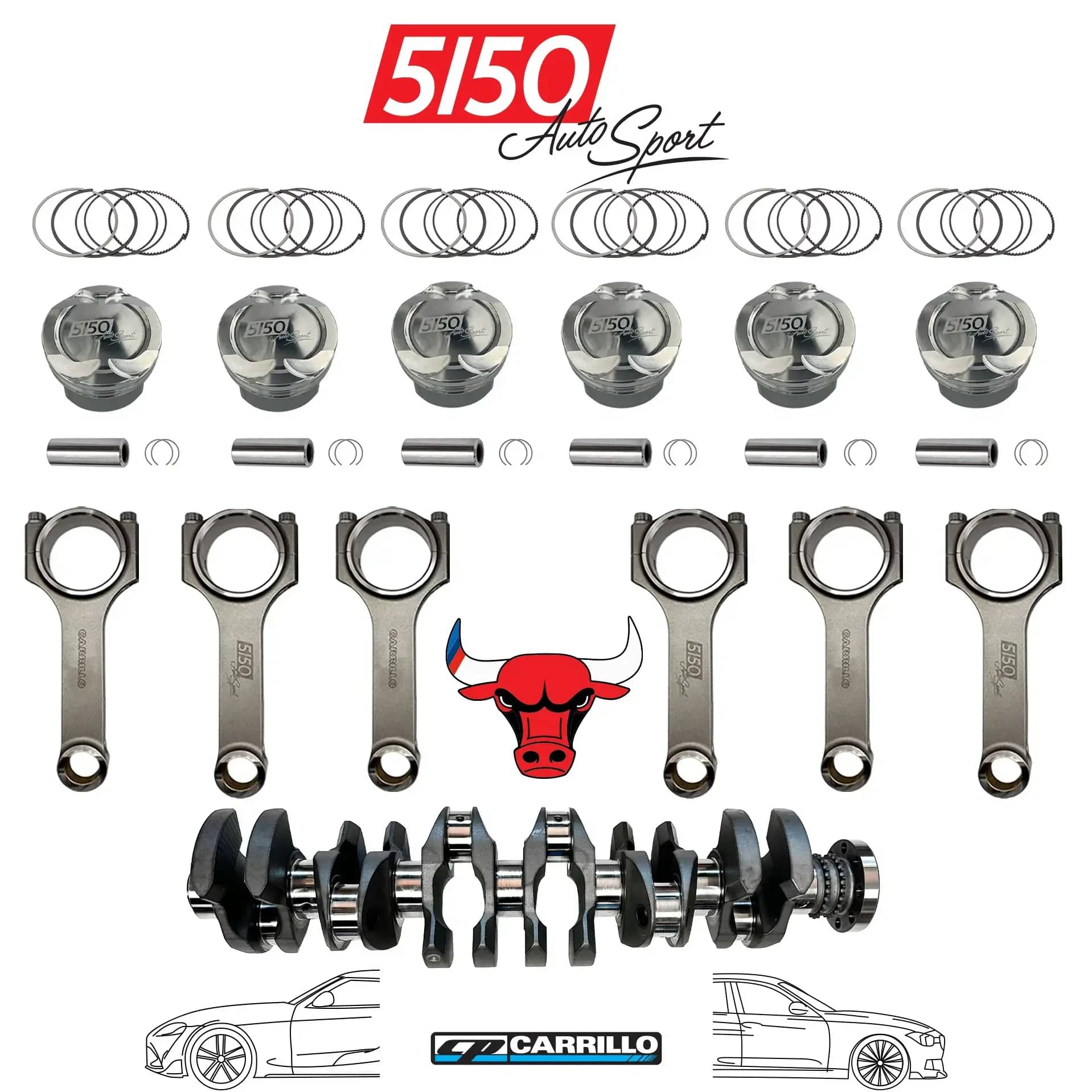 Kies-Motorsports 5150 Autosport B58 3.2L Stroker Kit by 5150 AutoSport