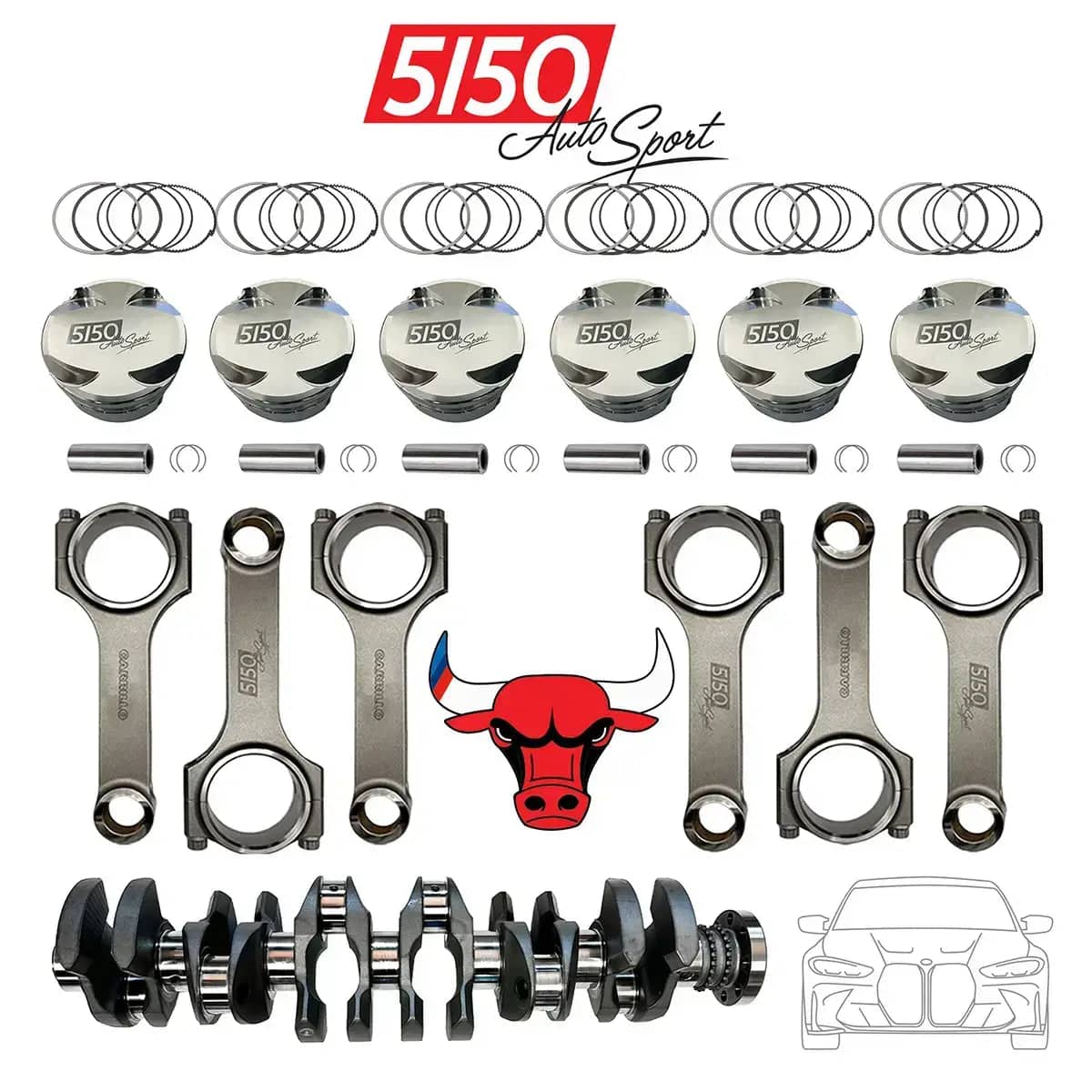 Kies-Motorsports 5150 Autosport BMW S58 3.4L Stroker Kit by 5150 AutoSport Main image
