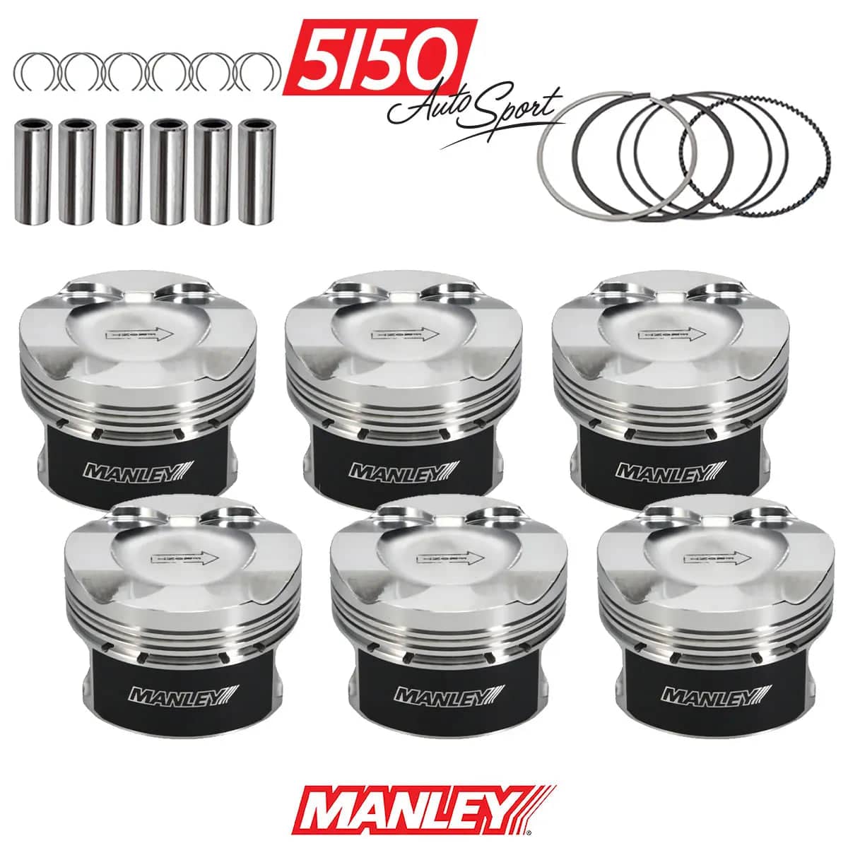 Kies-Motorsports 5150 Autosport Manley Forged Piston Set, BMW N54 Main image