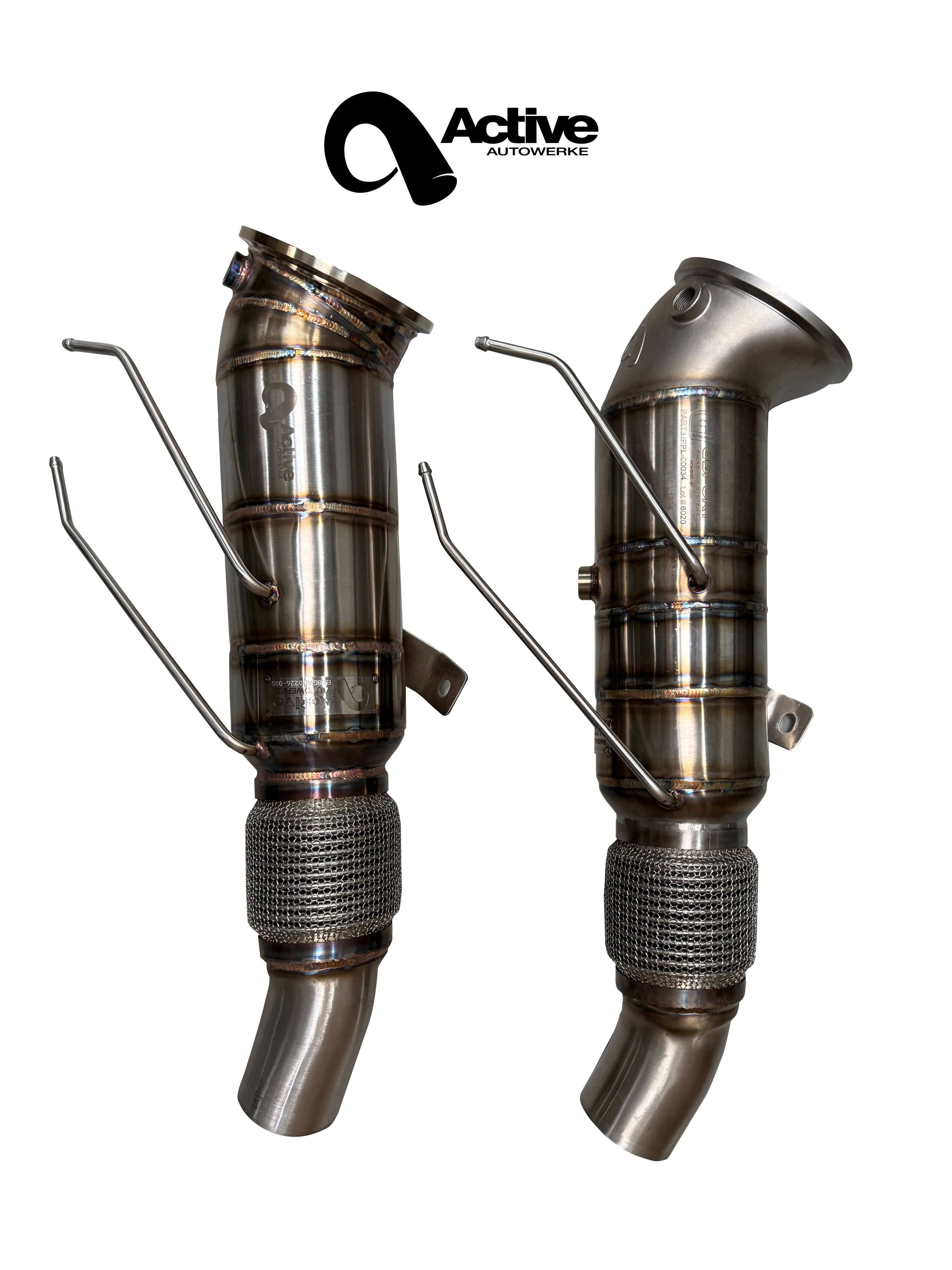 Kies-Motorsports Active Autowerke Active Autowerke BMW B58N M340i M440i GESI Catted Downpipe (2025 and newer) Catted DP w turbo flange gasket