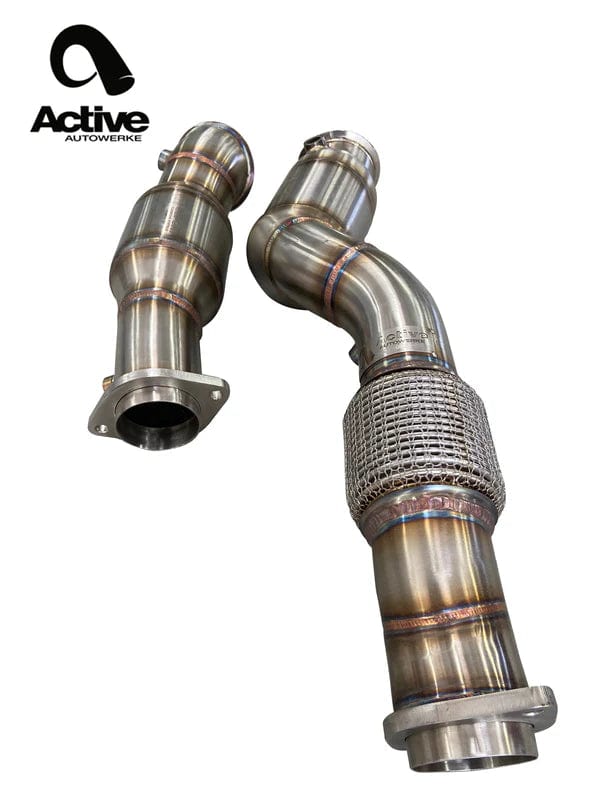 Kies-Motorsports Active Autowerke Active Autowerke BMW S58 G80 M3 G82 M4 G87 M2 Downpipes w GESI CAT Main image