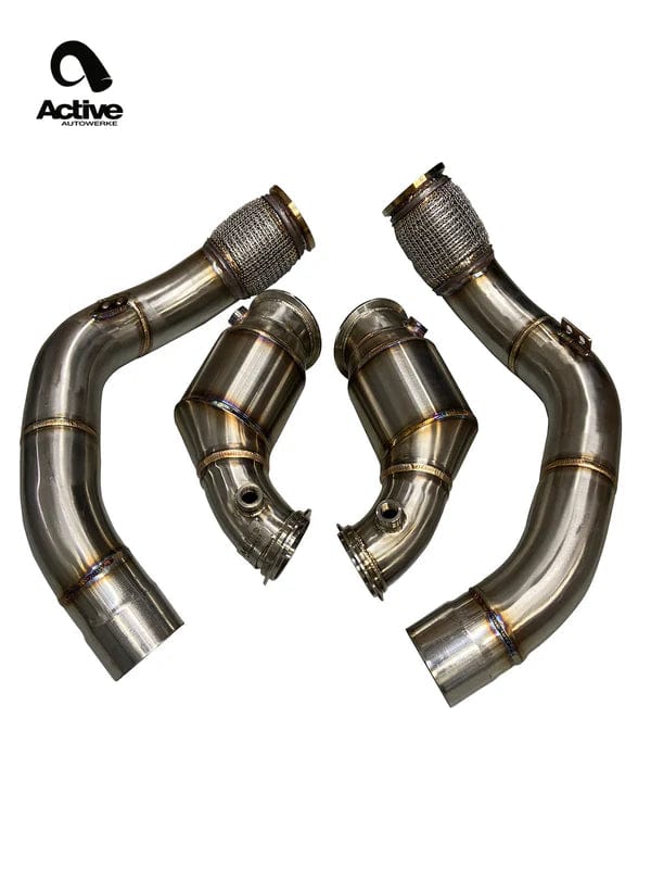 Kies-Motorsports Active Autowerke Active Autowerke F90 M5/M8 X5M/X6M Catted Downpipes Main image