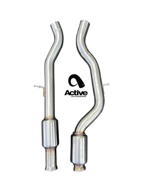 Kies-Motorsports Active Autowerkes F8X BMW M3 & M4 Mid Pipe includes Active F-brace and $90 Fixed Price Shipping in Lower 48 States