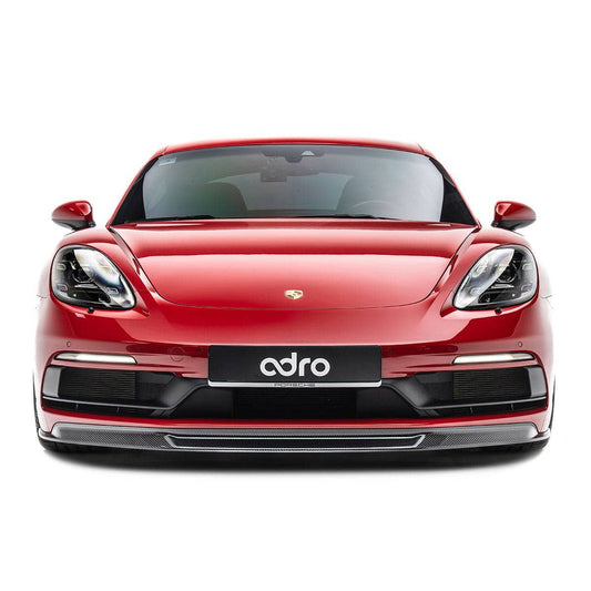 Kies-Motorsports Adro Porsche 718 Prepreg Carbon Fiber Front Lip