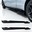 Kies-Motorsports Aeroflow Dynamics Aeroflow Dynamics V1 Gloss Black Side Skirt Extensions for 2024-2026 Dodge Charger