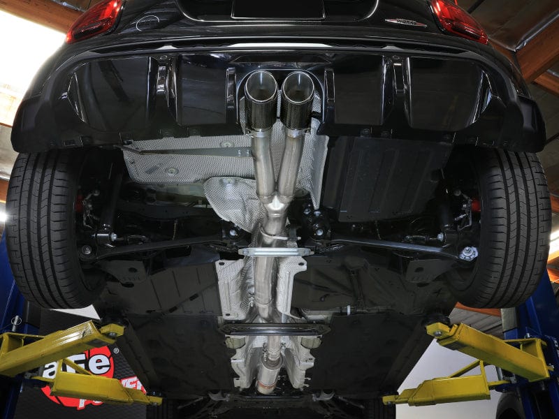 Kies-Motorsports aFe aFe 14-24 Mini Cooper S MACH Force-Xp 3in to 2-1/2in 304SS Cat-Back Exhaust w/ Carbon Fiber Tip