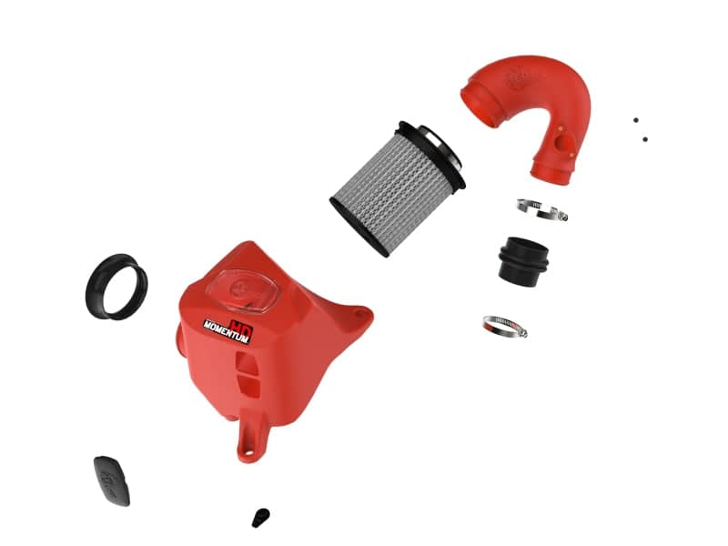 Kies-Motorsports aFe aFe 15-25 Toyota Hilux L4-2.4/2.8L (td) Momentum HD Cold Air Intake System Red w/ Pro DRY S Filter