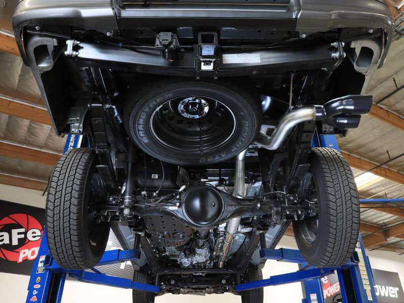 Kies-Motorsports aFe aFe 15-26 Toyota Hilux L4-2.4/2.8L (td) Vulcan Series 3in SS Rear-Side Exit Exhaust w/ Black Tip