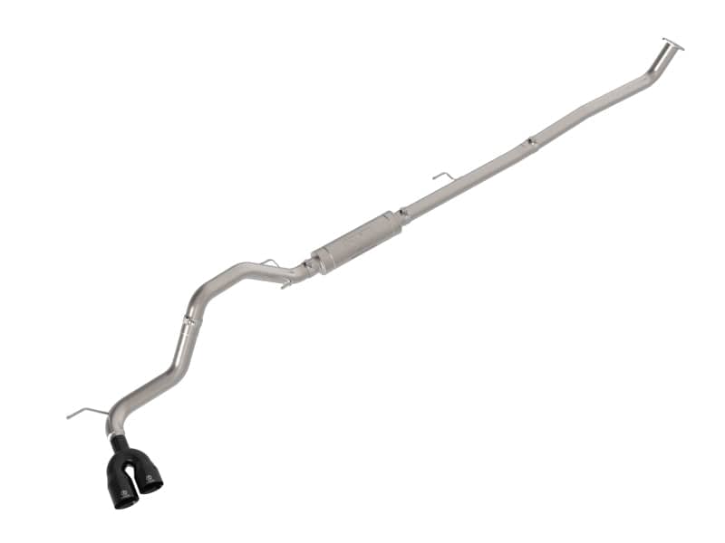 Kies-Motorsports aFe aFe 15-26 Toyota Hilux L4-2.4/2.8L (td) Vulcan Series 3in SS Rear-Side Exit Exhaust w/ Black Tip Main image