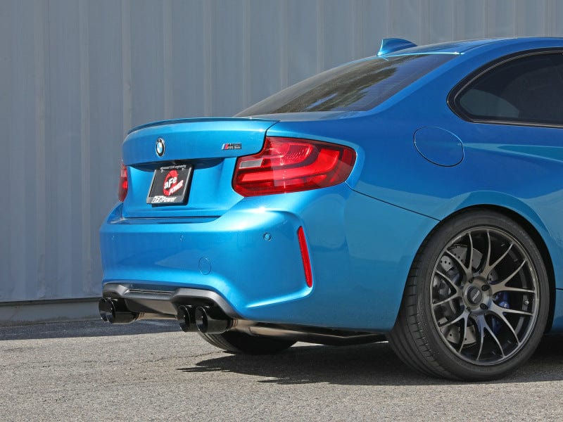 Kies-Motorsports aFe aFe 16-18 BMW M2 L6-3.0L MACH Force-Xp 3in to 2.5in 304 SS Cat-Back Exhaust System-Quad Black Tips