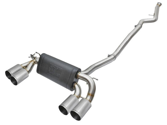 Kies-Motorsports aFe aFe 16-18 BMW M2 L6-3.0L MACH Force-Xp 3in to 2.5in 304 SS Cat-Back Exhaust System-Quad Polish Tips