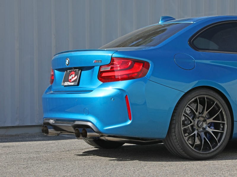 Kies-Motorsports aFe aFe 16-18 BMW M2 L6-3.0L MACH Force-Xp 3in to 2.5in 304 SS Cat-Back Exhaust System-Quad Polish Tips