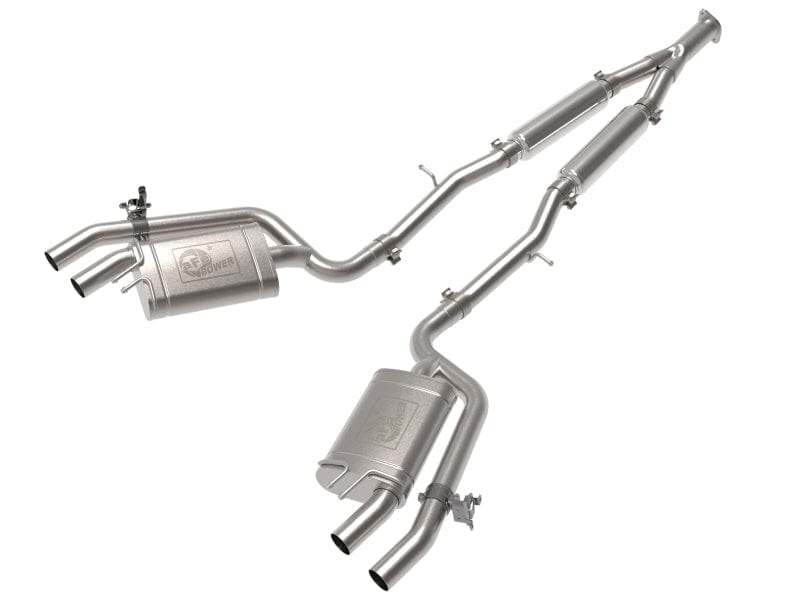 Kies-Motorsports aFe aFe 22-23 Kia Stinger L4-2.5L Turbo Gemini XV 3in to Dual 2-1/2in Cat-Back Exhaust System w/ Cut-Out