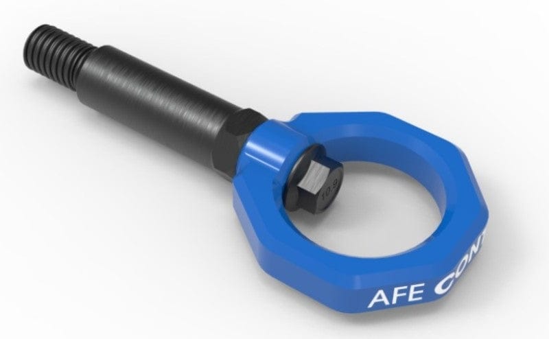 Kies-Motorsports aFe aFe Control Front Tow Hook Blue 20-21 Toyota GR Supra (A90) Main image